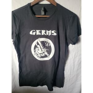 the Germs   band  t shirt size Ladies large black